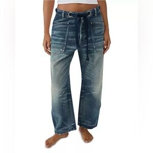 We The Free Moxie Pull-On Barrel Jeans NWOT